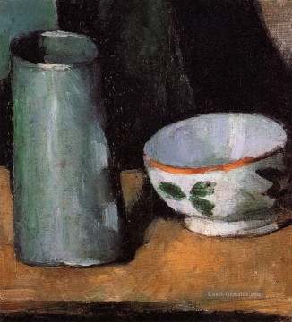  life Werke - Stillleben Schüssel und Milchkrug Paul Cezanne